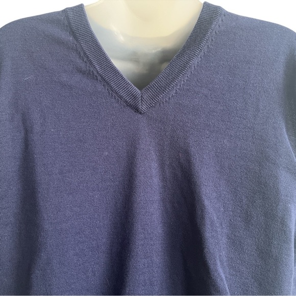 Brooks Brothers Supima Cotton Navy Knit Sweater Vest Size XL - Picture 3 of 7